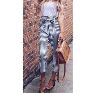 SOLD Banana Republic Avery Stripe Black/White